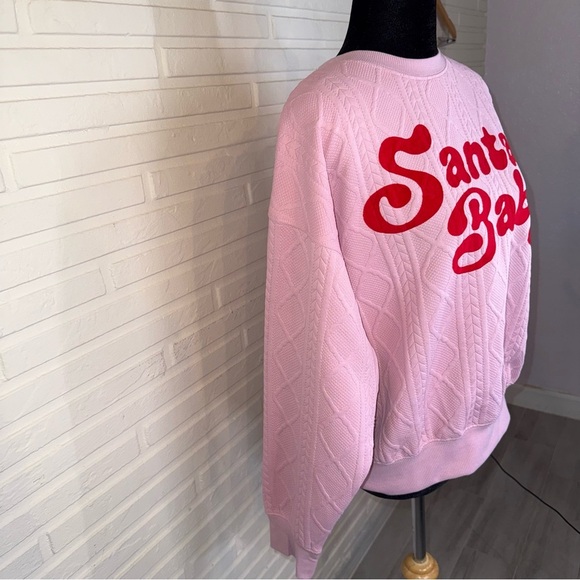 Grayson Threads Pink Santa Baby Oversized Holiday Sweater, Women’s Size XS - Picture 4 of 9